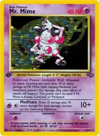 Mr. Mime from Jungle Mr. Mime Pokemon card